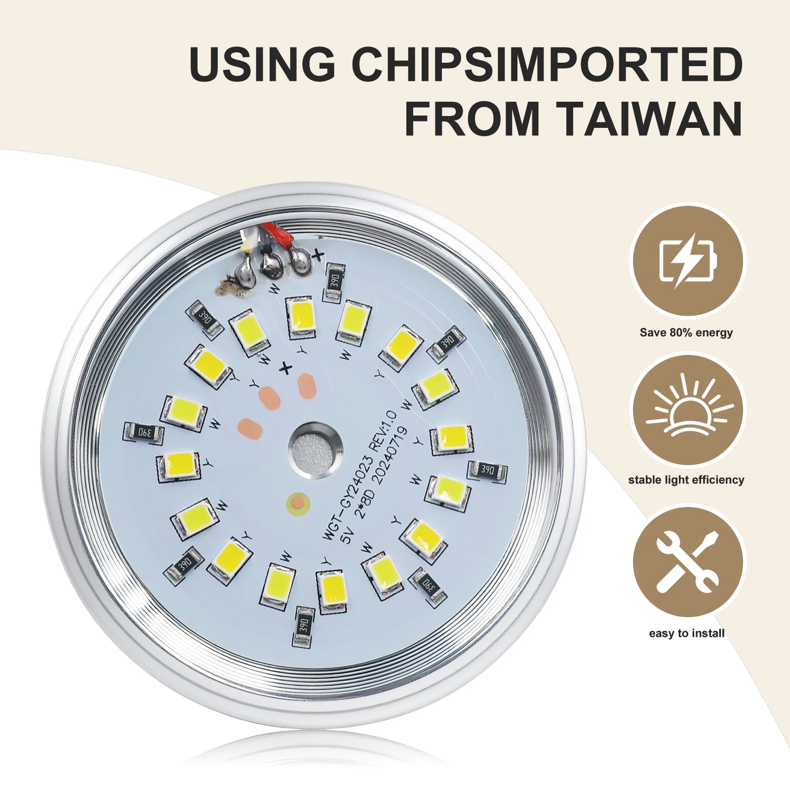 DC 5V USB 3Colors Dimmerable Cabinet Light With Remote 3000K 4000K 6000K Ultra-thin Round Showcase Wardrobe Cupboard Decor Lamp