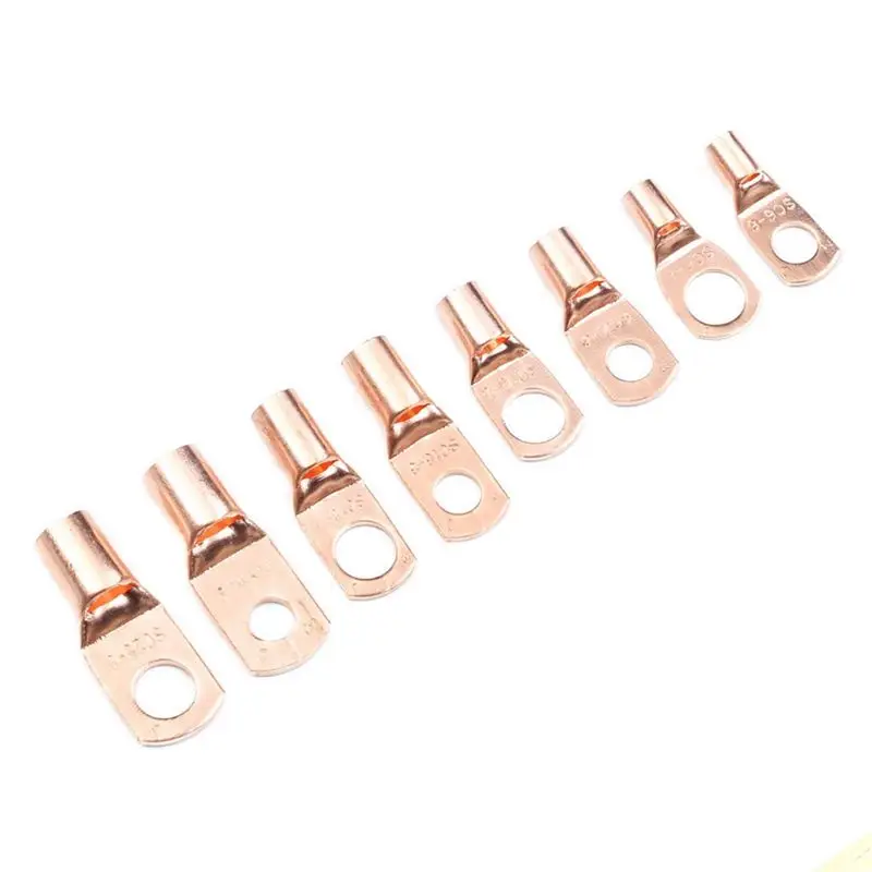 DT17 260Pcs Copper Tube Terminal SC Wiring Terminal Battery Cable Ends Lugs Heat Shrink Tubing Combination Kit