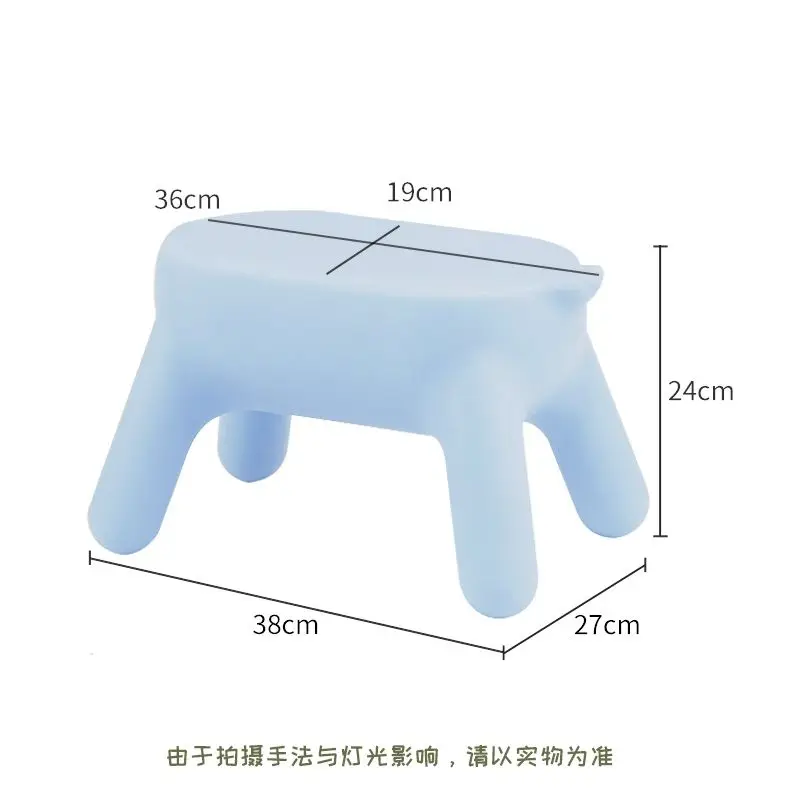 كرسي مقعد الكرتون البلاستيك مقعد صغير الحديثة بسيطة ودائمة مقعد صغير للاستخدام المنزلي الأثاث العثماني كرسي الغرور #2