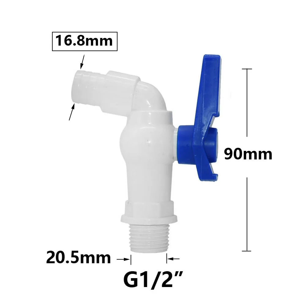 IBC Tank Tap Adapter Valve S60X6 Coarse Thread Garden Quick Connect Faucet 1/2 3/4