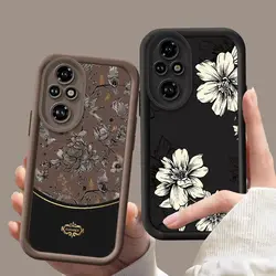 200 Elegant Flowers Phone Case For Honor 90 70 Lite X50i 50 SE X40i X30 X9A X9 9X X8 X7 X6 X5 Shockproof Bumper Soft Cover