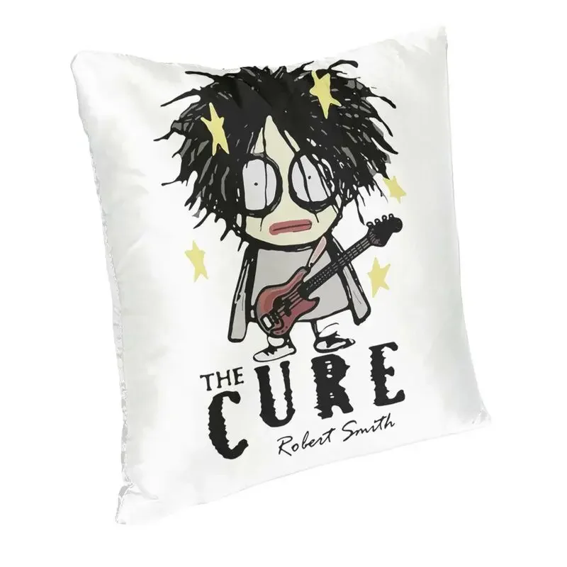 Music Rock Band Cure Cushion Cover 40x40 Home Decor Print Robert Smith Throw Pillow for Sofa Two Side home decor