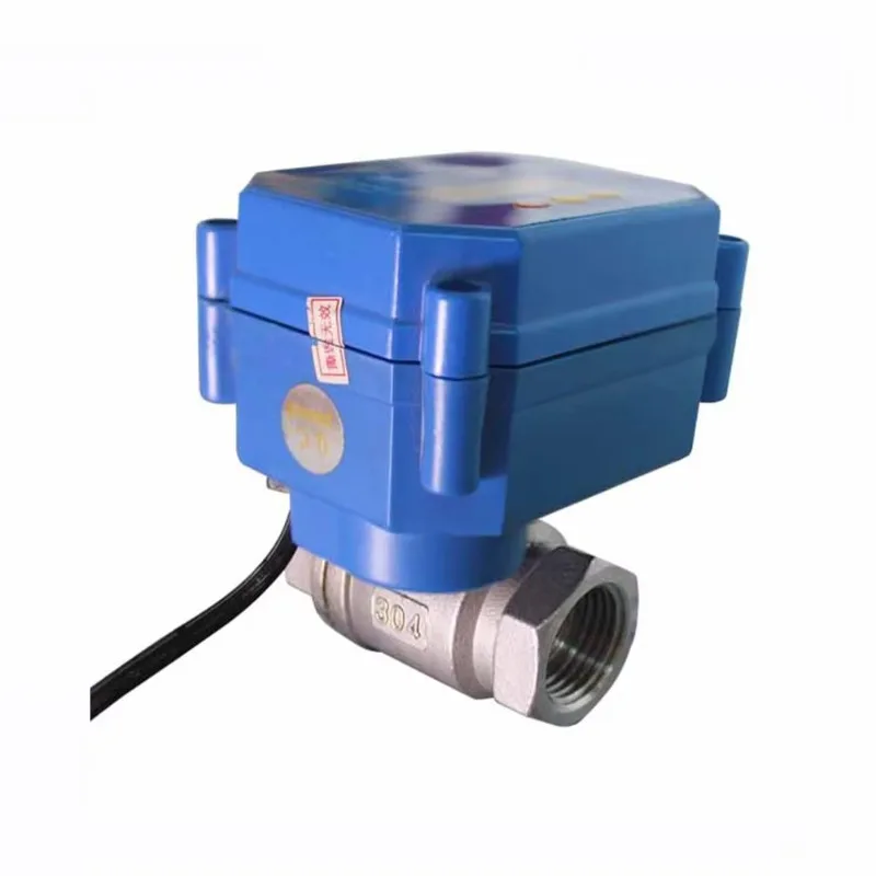 12V Small Stainless Steel Electric Rotary Actuator Fuel Shut Off Valve with Timer