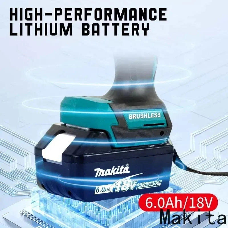 ไขควงกระแทกไร้สาย Makita DTD171 18V กำลังสูง แบบไร้แปรงถ่าน ลิเธียม แรงบิดสูง ไขควงไฟฟ้า Makita DTD171