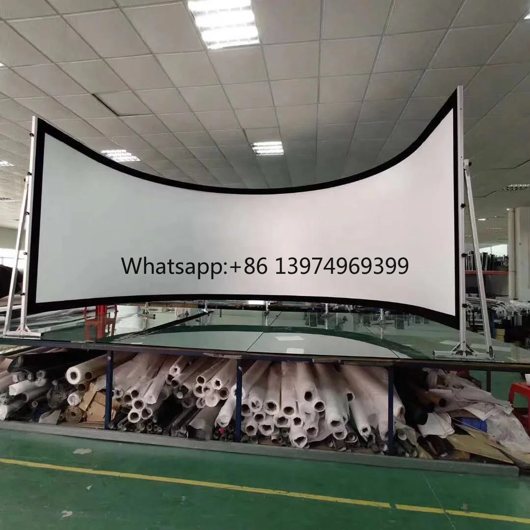 220 Degree Curved Projection Screen for Large-Scale Theme Park Attractions Flight Simulator Projector Screen