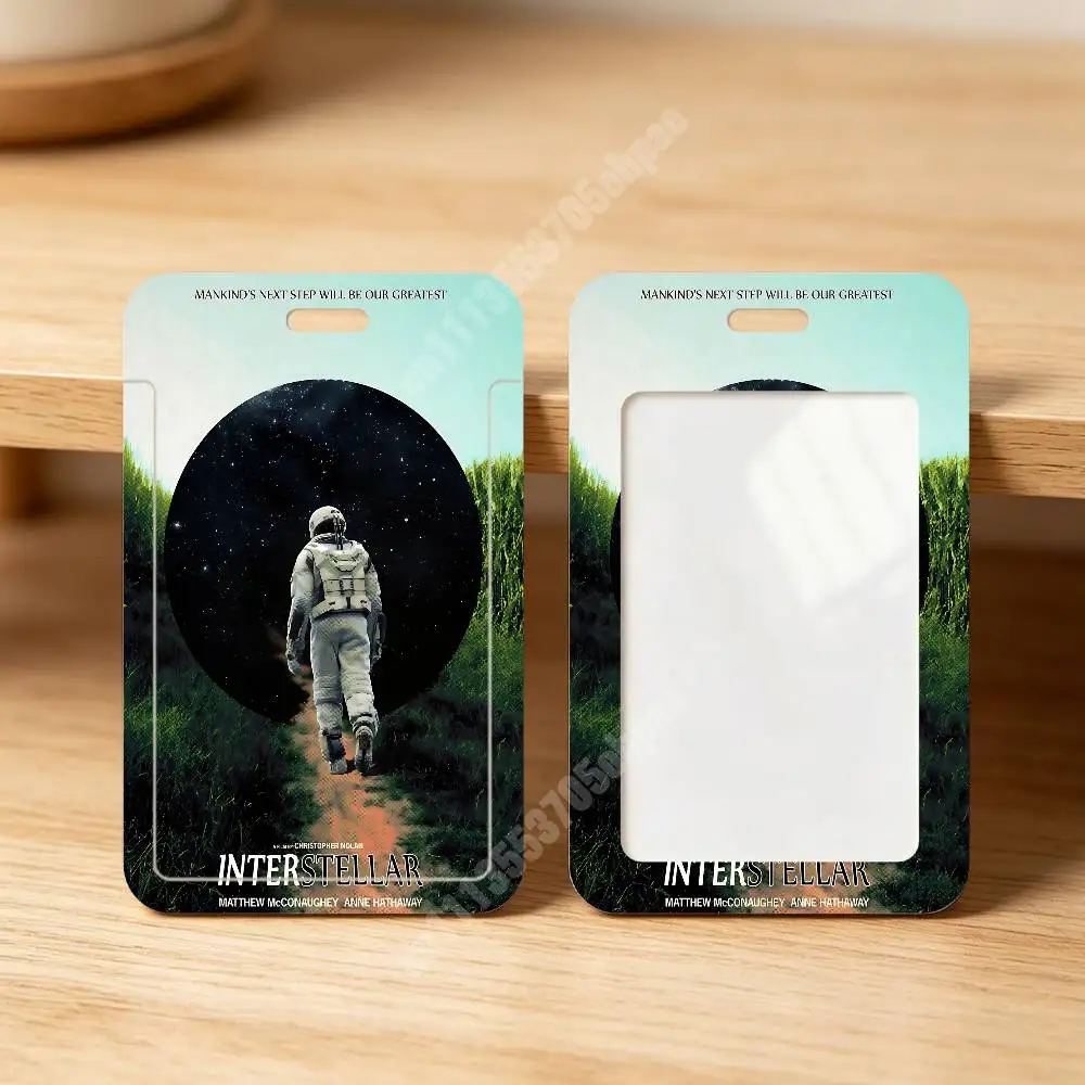 Sci-Fi Movie I-Interstellar-S Plastic Card Holder Staff ID Card Clear Transparent Campus Access Name Tag