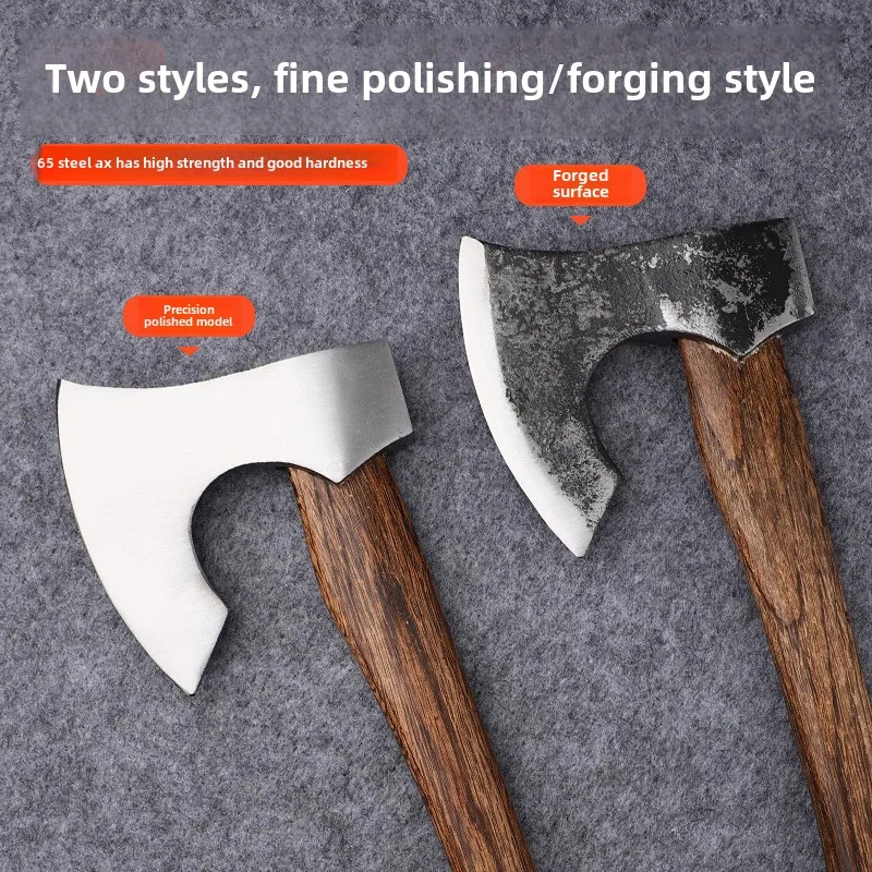 Outdoor classic tomahawk, camping chopping wood, chopping trees, chopping bones, external firewood axe