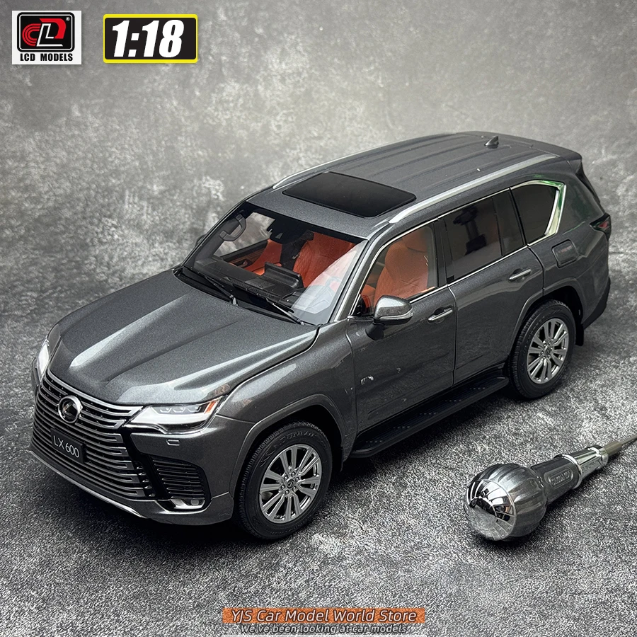 LCD 1:18 Lexus LX600 alloy car model SUV static decoration holiday