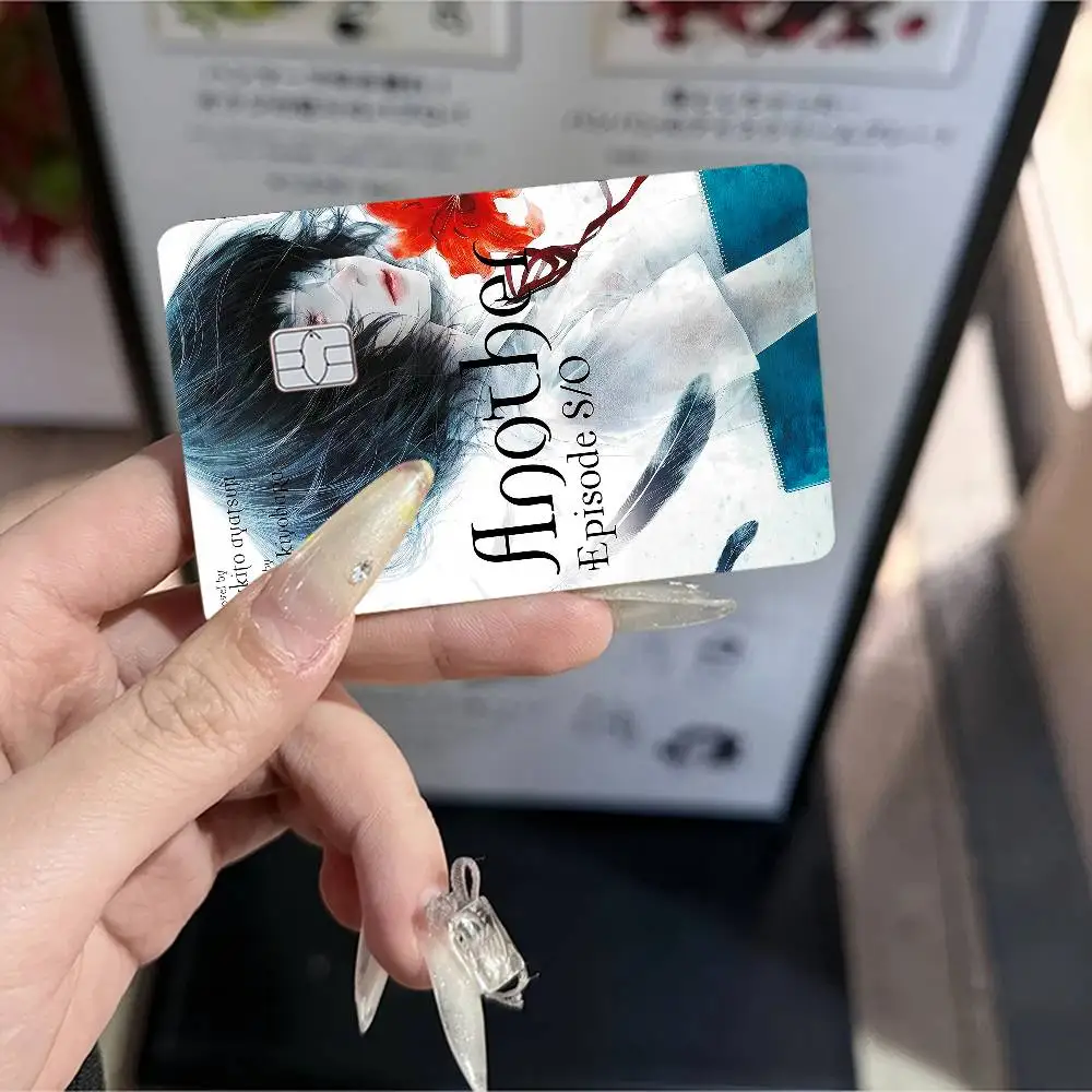 أنيمي A-another خمر أنيمي تنفق أو حفظ مضحك قذيفة على قبالة رقيقة جدا لا تتلاشى ملصق غطاء الجلد فيلم لبطاقة الائتمان الخصم #3