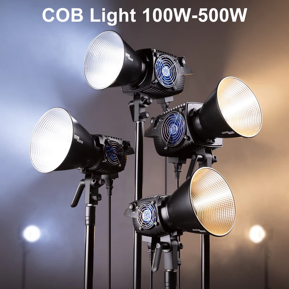 

ZHIYUN MOLUS B B100 B200 B300 B500 100W-500W Bi-Color COB Video Light Bluetooth Control Bowens Mount Photography Lighting