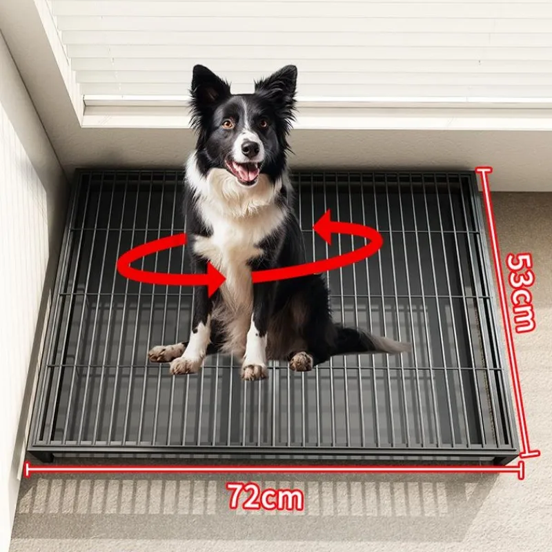 Dog Toilet Indoor Dogs Litter Box Stainless Steel Sandbox for Old Dogs Urinal Washable Dog Toilet Anti-stepping Puppy Training