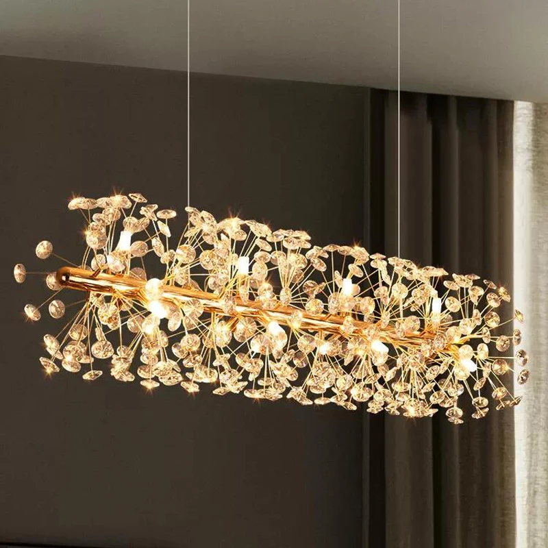 

Crystal chandelier for restaurant bar island chandelier Modern luxury decoration living room bedroom LED lighting fixtures