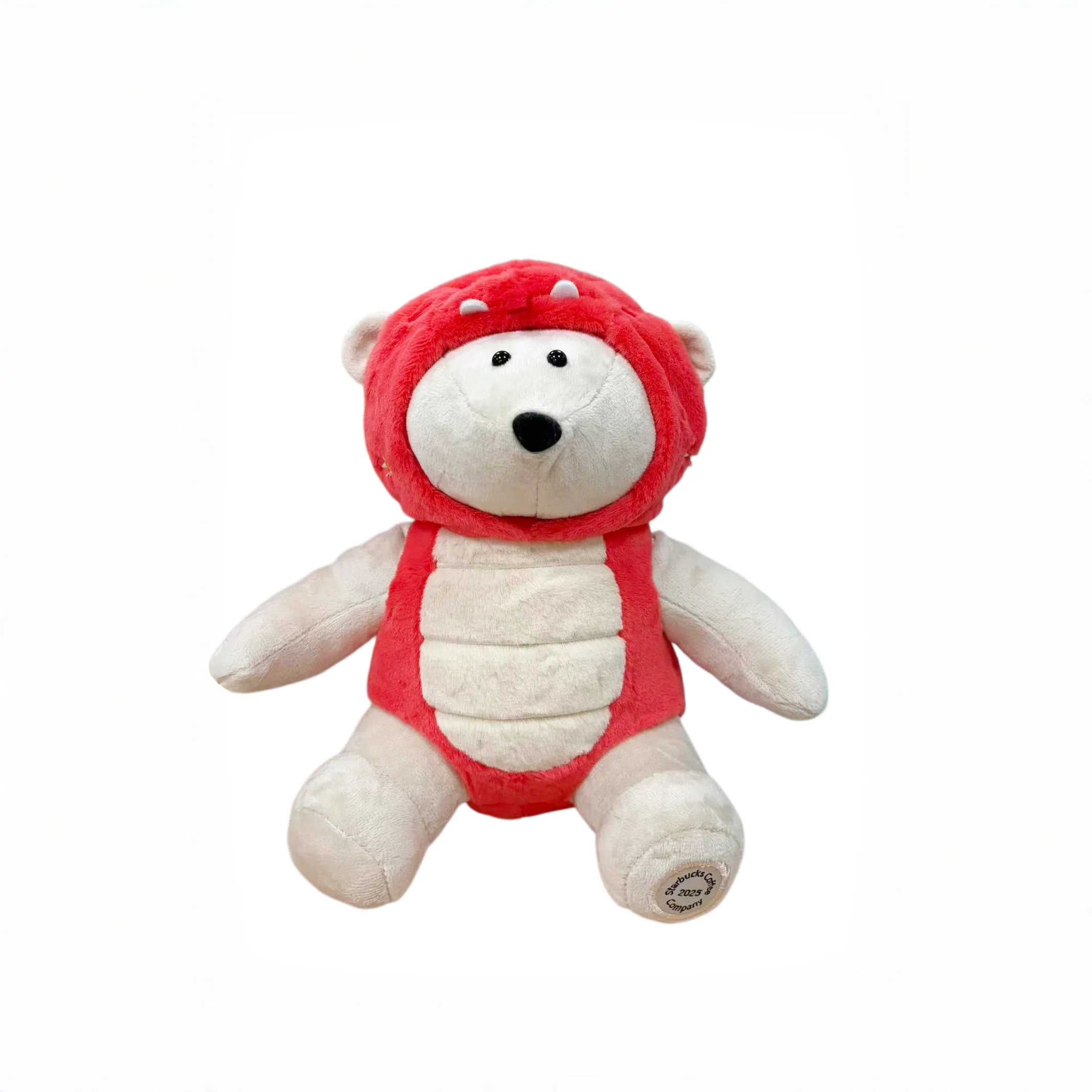 Adorable Snake Year Bear Plush Toy - Ultra-Soft Stuffed Animal with Cute Floral Embroidery