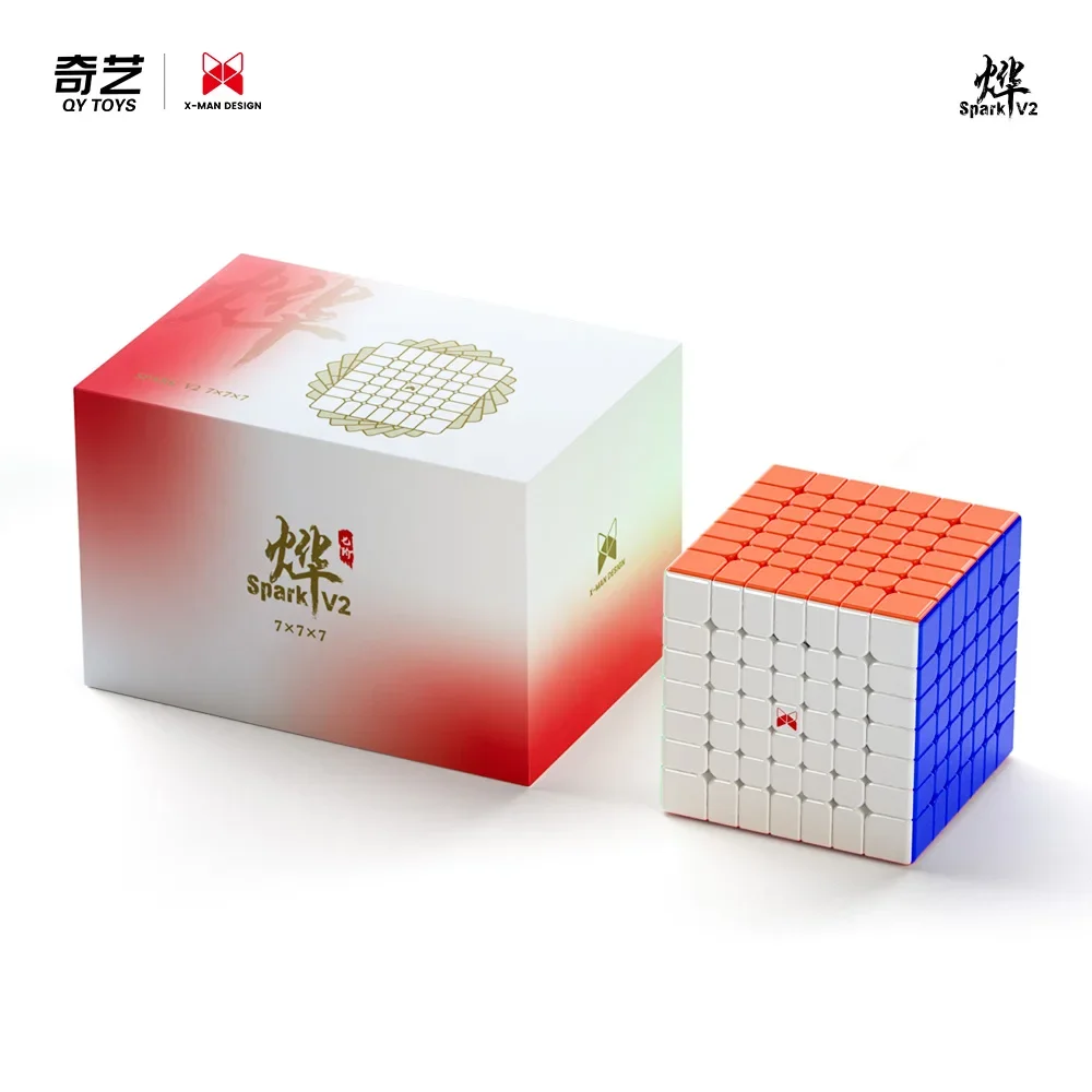 [Socube] QiYi XMD Spark V2 7x7x7 Magnetic Cube GAN Professional SparkV2M 7x7 Magic Speed Cube Spark V2M Twist Educational Toys