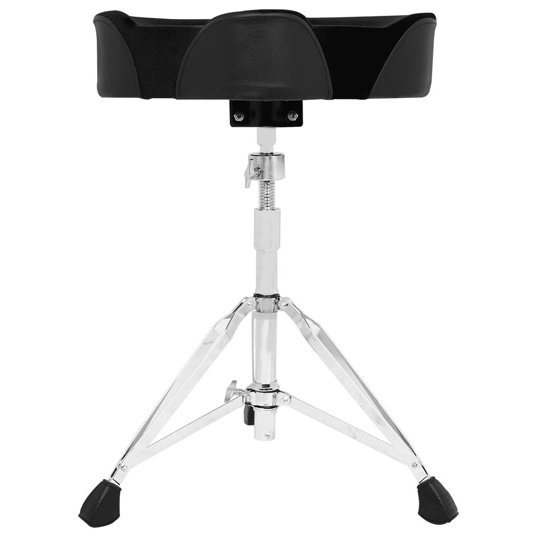 Universal Drum Stool Throne Seat Saddle Shape Drum Seat Stool Double-braced Stainless Steel Adjustable Legs Anti-slip 5 Levels