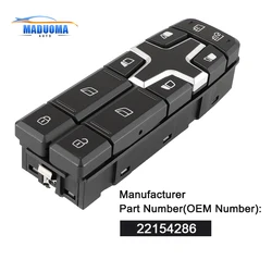 New High Quality Car Accessories Window Switch 22154285 22154240 22154286 21489840 16320218 For Volvo Trucks FH FM Series