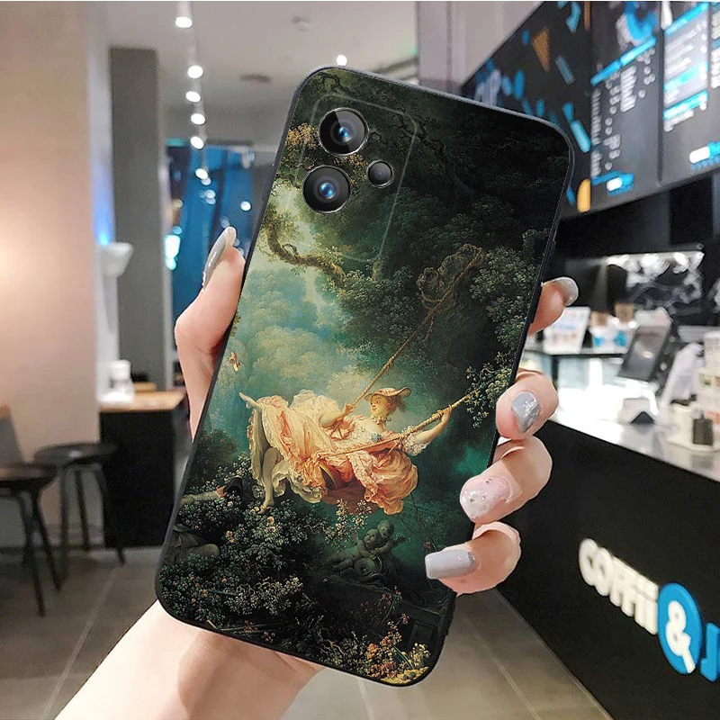 

Phone Case for OPPO Realme GT 2 Pro X2 Pro XT C25S 9 8 7 6 Pro 6i GT Master C3 C21 C21Y C11 X3 SuperZoom Renaissance art Paint