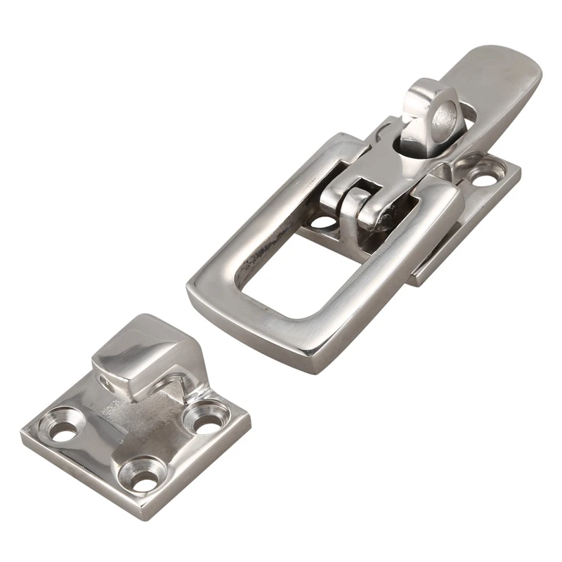 4X 316 Stainless Steel Marine Boat Door Lock Latch Catch Anti-Rattle Fastener Clamp 70Mm Marine Hardware