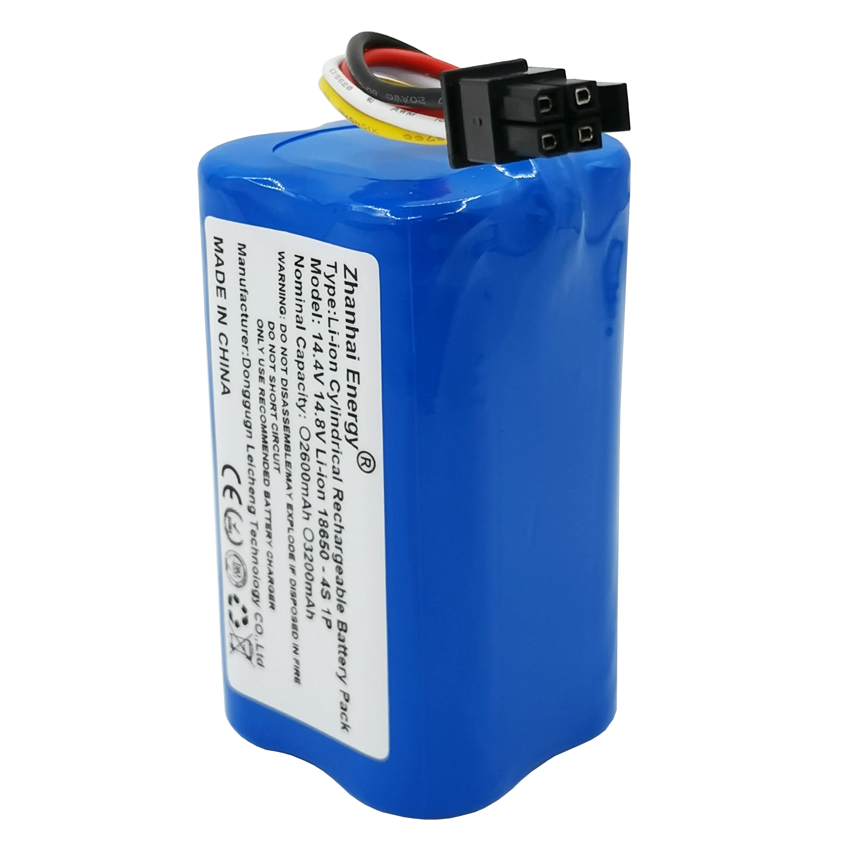 Batterie aste cylindrique pour aspirateur robot Midea, 14.4V, 14.8V, 2600mAh, 3200mAh, Eddie Ion, i5 Extra, Young i9 EYE