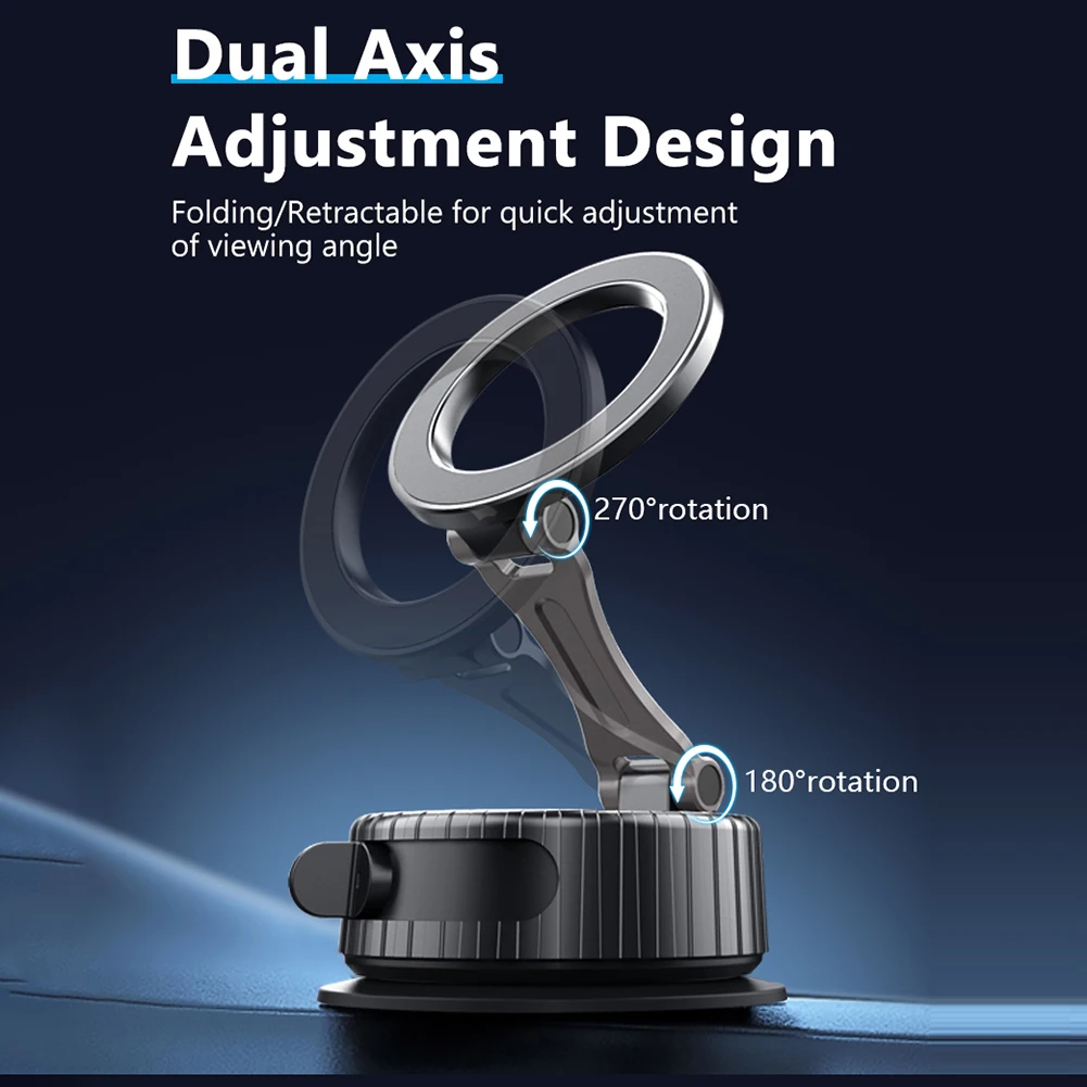 

Magnetic Vacuum Car Mount Phone Holder Vacuum Adsorption Car Phone Mount Universal GPS Navigation Stand for Car Kitchen Mirrors