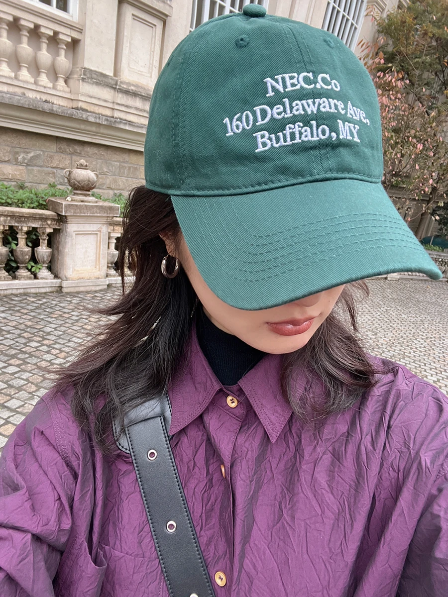 Fashion Hat Women\'s Spring Summer Soft Top Embroidered Letter Baseball Cap Show Face Small Hundred Shade Cap Men\'s Outdoor Visor