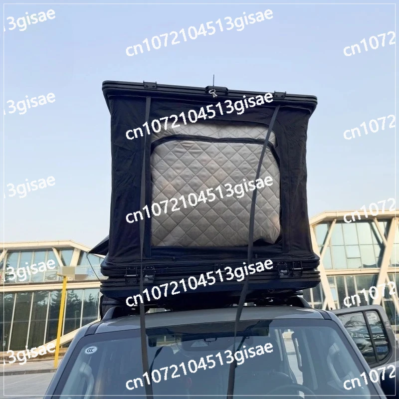 Big Space Camping Car Roof Top Tent for Shape Aluminum Hard Shell Waterproof Oxford Fabric