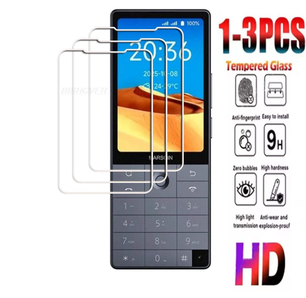 Xiaomi Qin F25 3.54인치용 1-3PCS 9H 강화 유리 XiaomiQinF25 QinF25 화면 보호 커버 필름