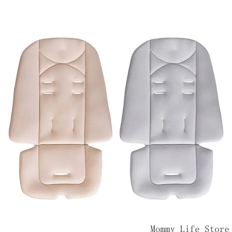 

Comfortable Baby Carriage Pad Washable Cotton Fabric Universal Safe Straps Hole