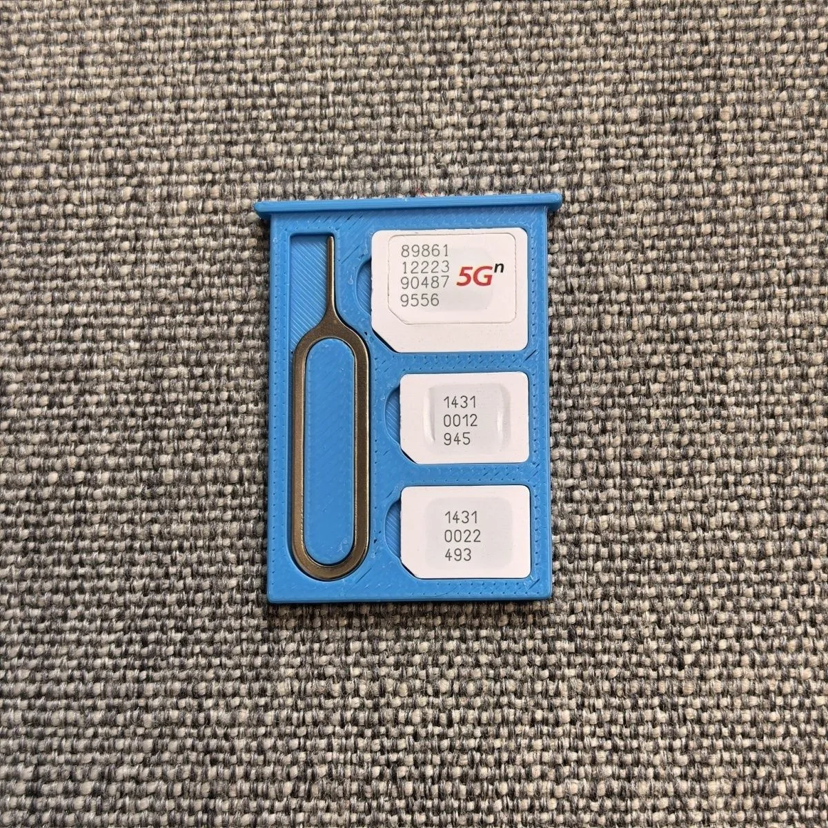 3D Printed Ultra-Thin 2-in-1 Portable Shockproof Storage Box Compatible with Nano-Sim Card, Micro Sd Tf Mini Memory Card