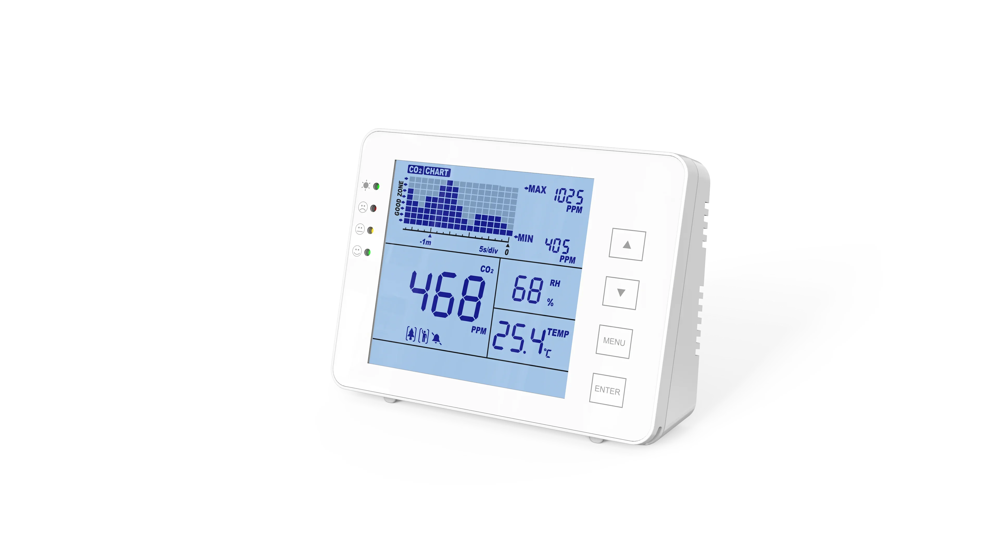 SHIAN air Quality Monitor, CO2 Monitor, Real Time Reading Chargeable Air Quality Meter