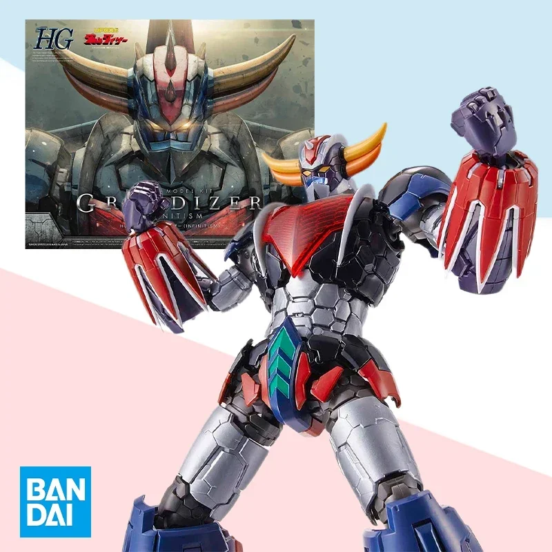 Bandai Original Box HG 1/144 GRENDIZER INFINITISM Action Anime Plastic Figure Model Set Assembly Toys Children\'s Birthday Gift