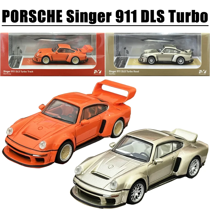 

FY 1/64 PORSCHE Singer 911 DLS Turbo Игрушечный автомобиль из сплава, литая под давлением металлическая модель, подарки