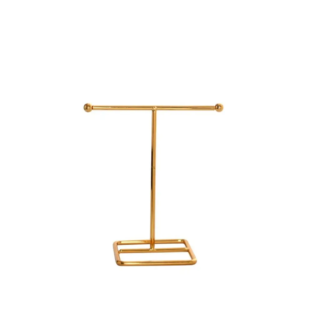 

Trendy Fashion Accessories Jewelry Display Stand Alloy T-Shape Jewelry Organizer Earring Holder Girls