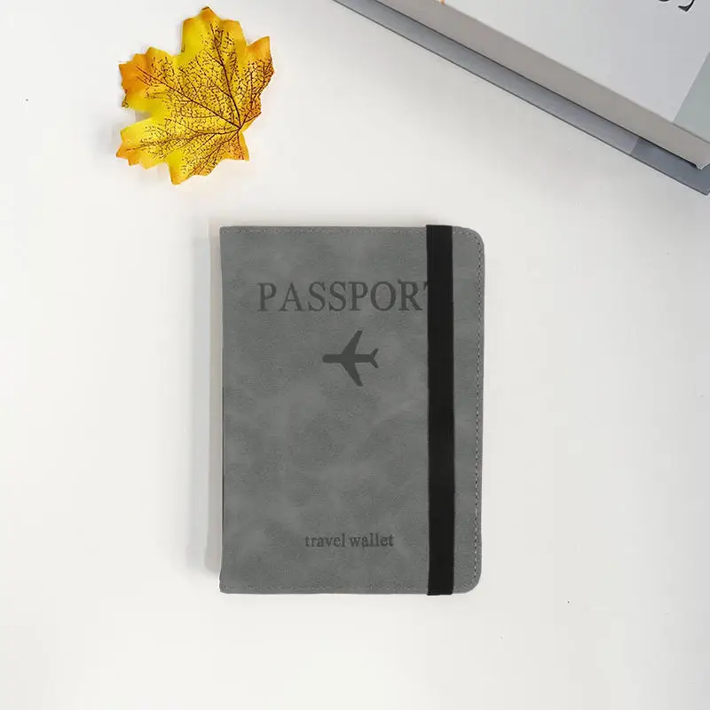 

RFID Passport Cover Wallet Holder PU Leather Card Holder Passport Case Travel Essentials For Women Men Family Vacation