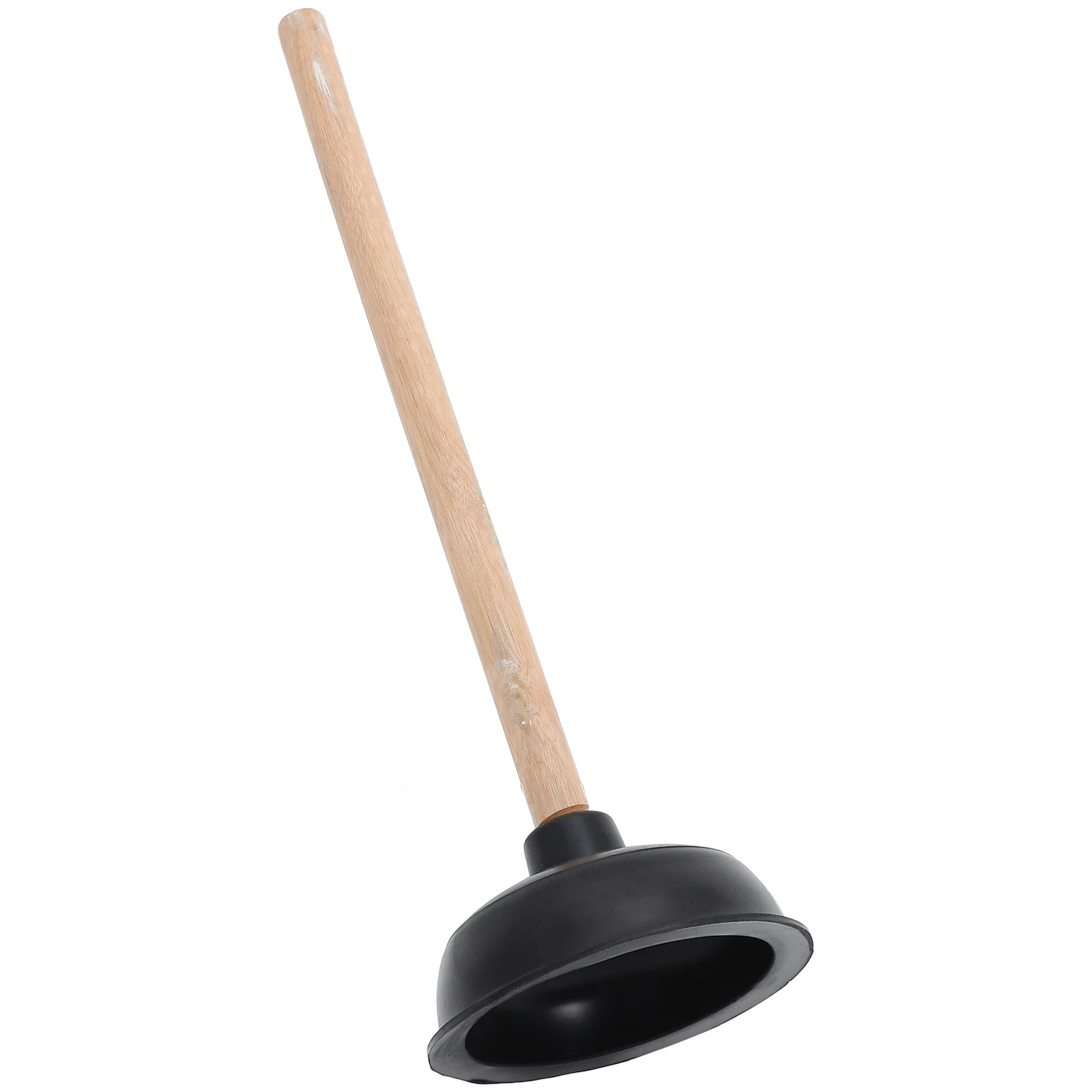 

1pc Rubber Toilet Plunger Heavy Duty Bathroom Cleaning Tool Wooden Handle Plumber Drain Sink Repair Accessories