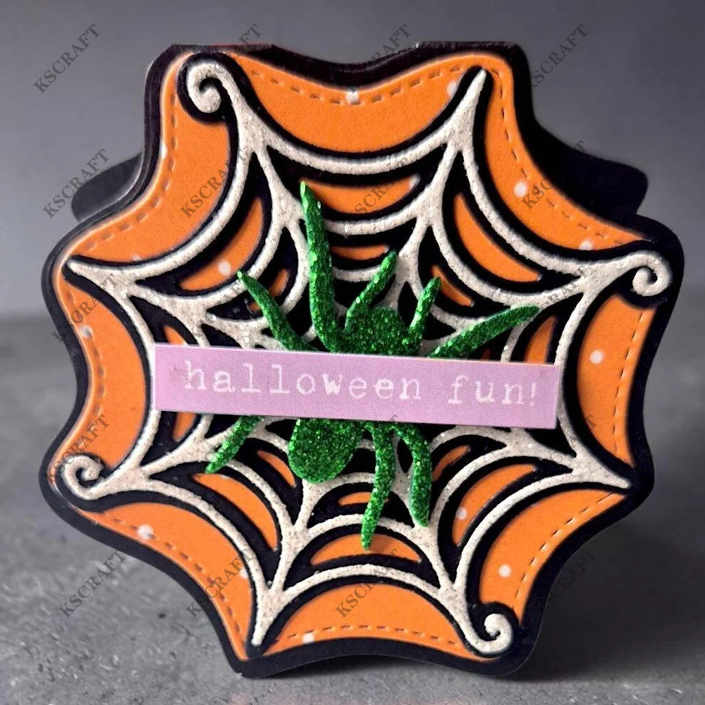 KSCRAFT Halloween 3 by 3 Inch Card Cutting Dies Stencils for DIY Scrapbooking Decorative Embossing DIY Paper Cards