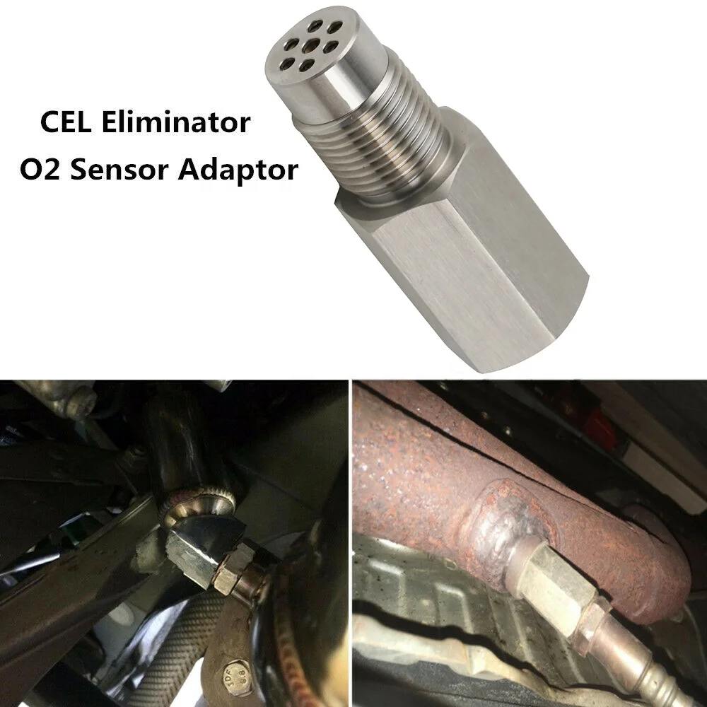 CEL Eliminator Engine Check Lamp M18 * 1.5 Oxygen O2 Sensor Adapter Catalytic Converter