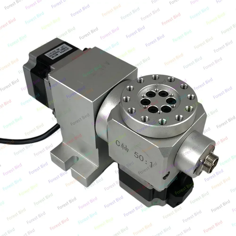 CNC 4-5 A/B Rotary Shaft Harmonic Drive Reducer Indexing Head Stepper Motor NEMA 23 Reduction Ratio 50:1 Milling Machine