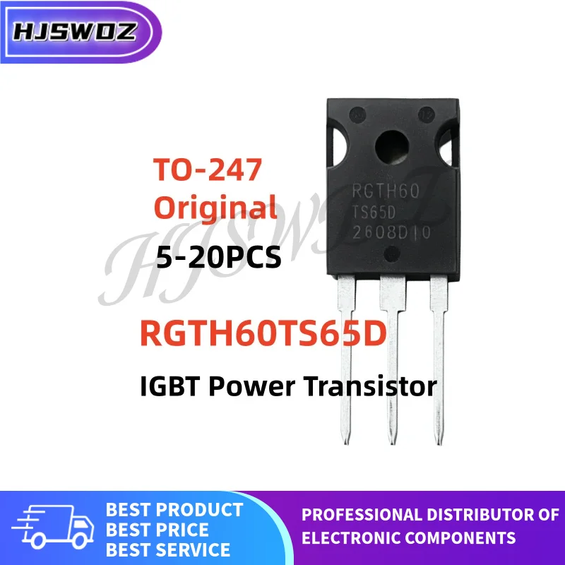 5~20PCS Original Brand New RGTH60TS65D RGTH 60TS65D 60A/650V TO-247 Field Stop Trench IGBT