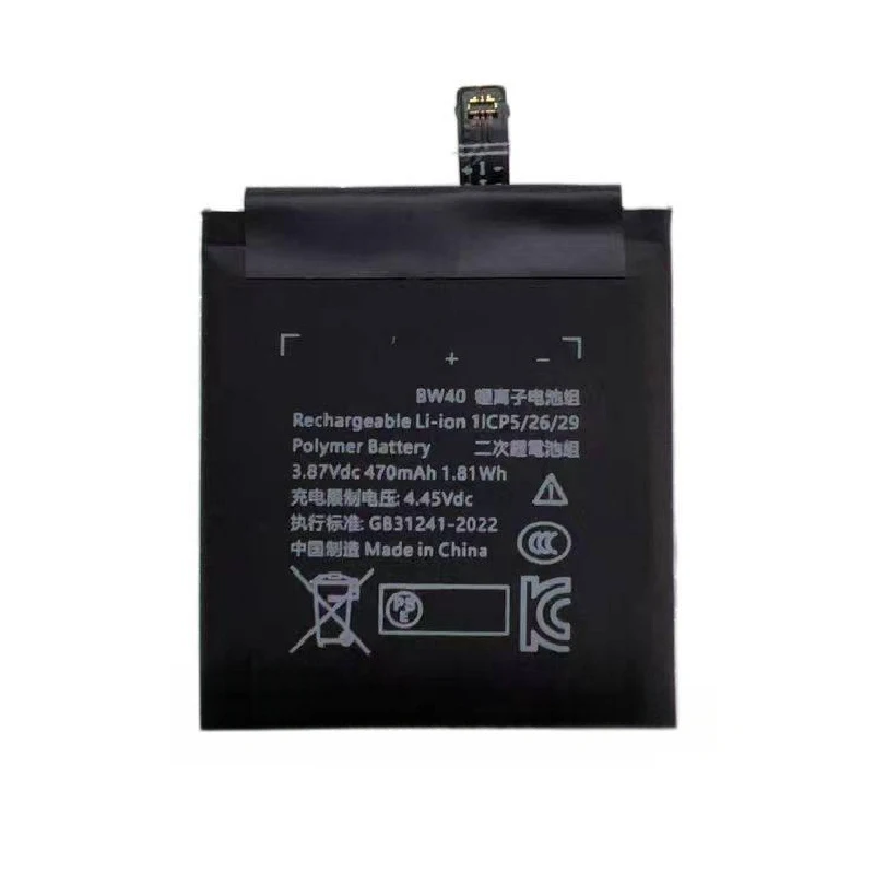 100% New Compatible BW40 For Xiaomi Watch S1 Color 2 S1 Active M2108W1 M2106W1 M2112W1 High Capacity 470mAh Battery + Free Tools