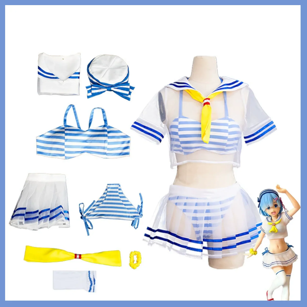 Xqanime re: vida em um mundo d - Re Zero Rem Wig avaliação e preço