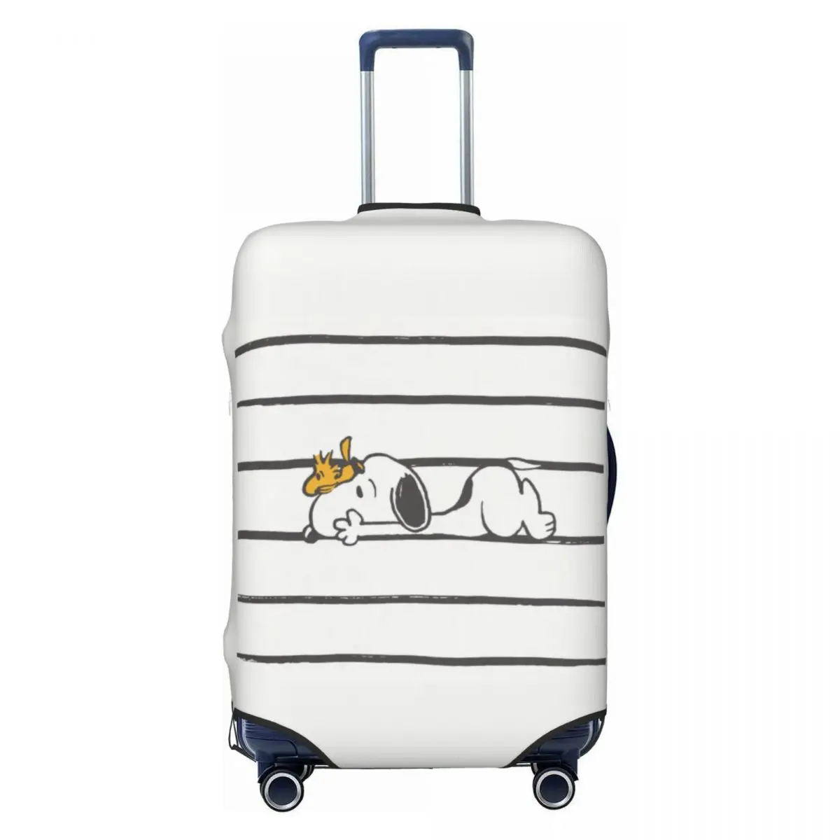 

Custom S-snoopys Dog Anime Luggage Cover Funny Suitcase Protector Covers Suit For 18-32 inch