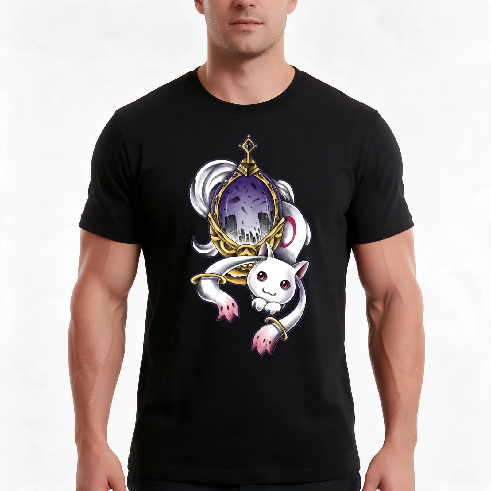 Contract? T-Shirt, Summer Casual Cotton Tee, Oversized Streetwear Tops, Vintage Graphic Print, Loose Fit Short Sleeve