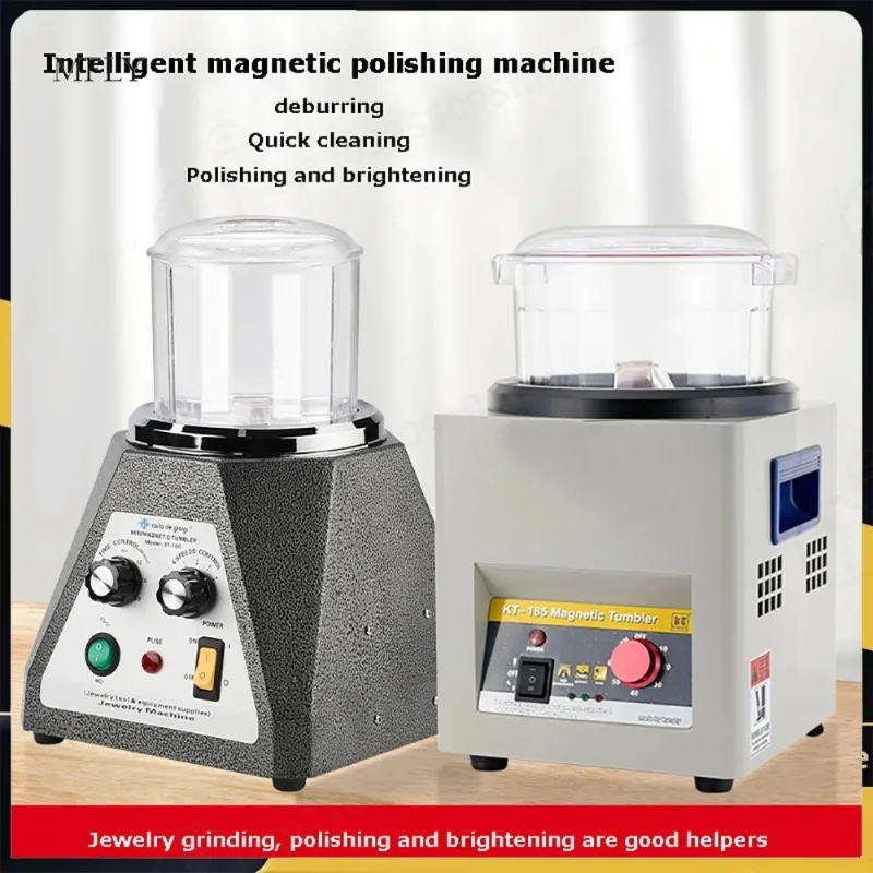 KT185 Magnetic Polishing Machine Jewelry Grinding Machine Decontamination, Deburring and Brightening of Gold, Silver and Copper