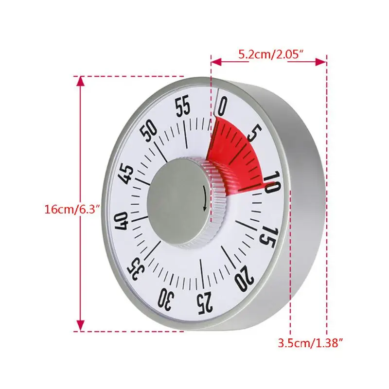 New Manual Countdown Alarm Clock Shower Stopwatch for Time Manager Kitchen Gadgets