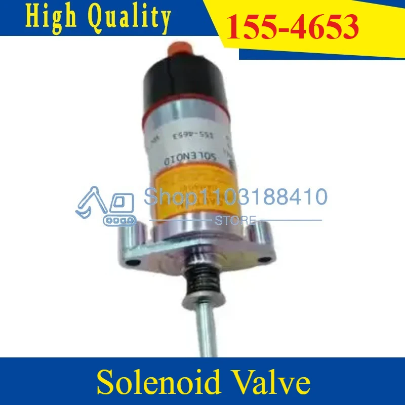 155-4653 3E-7985 High Quality Electric Part Fuel Shutoff Solenoid Valve for E330B E330C 3306 3306B 3306C 3406C