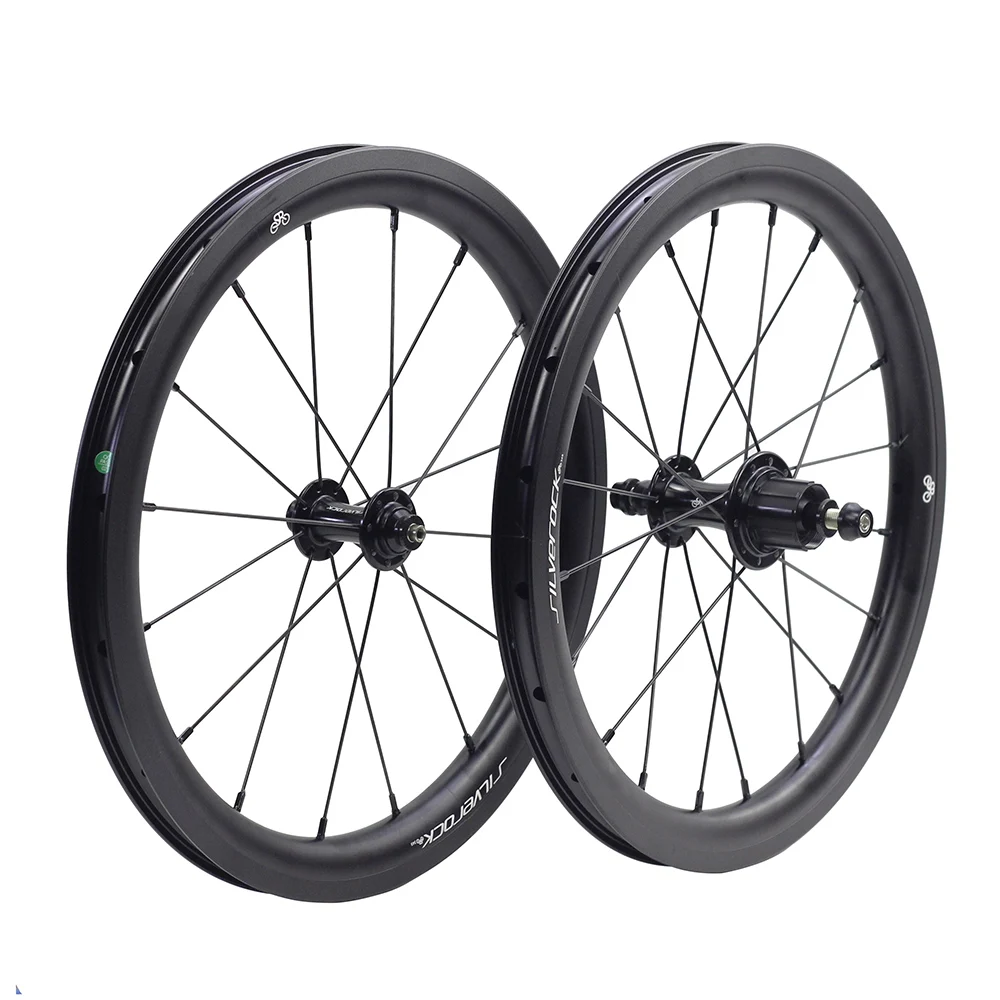 SILVEROCK SR30A Fahrradräder 16" 349 1 3/8" Externe 7 Geschwindigkeit für Brompton Cline Pline Trifold Faltrad Ultraleichter Laufradsatz