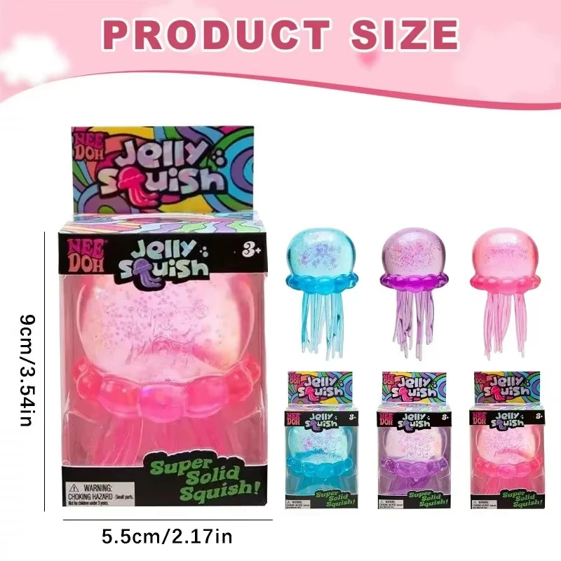 Produit phare Schylling Nee&Doh Fuzz Ball Fauvole de mer Squishy Boîte mystère Jouet souple à presser Anti-stress et anxiété Cadeau sensoriel