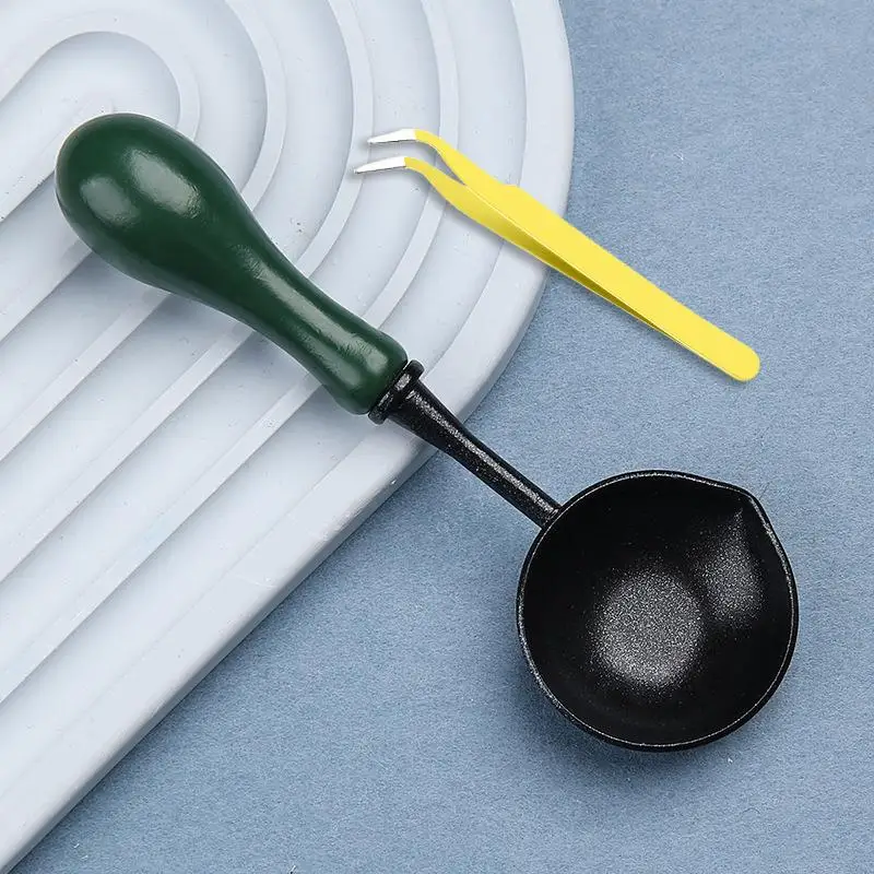 Hoogwaardige Lakzegel Non Stick Lepel Zegellak Lepel Stempelzegel Verwarming Lak Wax Tool Anti Stick Gemakkelijk schoon te maken