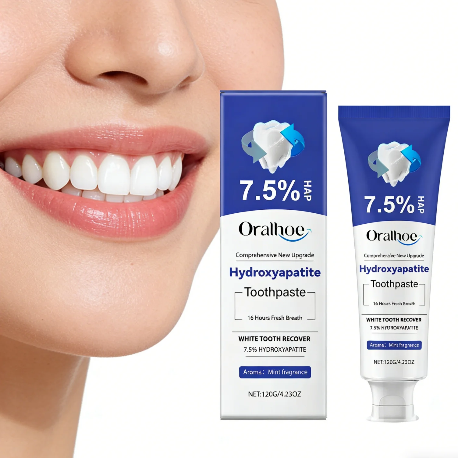 

Зубная паста с гидроксиапатитом: нежная мятная, для свежего дыхания, освежающая, отбеливающая, интенсивно очищающая, удаляющая пятна и зубной налет, восстанавливающая, для ухода за полостью рта